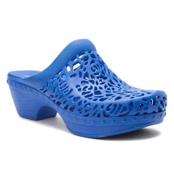 Rare-Dansko Pippa Blue Molded Slide Sandals Size 37 - Picture 1 of 6